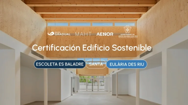 Proyecto de construcción sostenible Escoleta Es Baladres en Ibiza